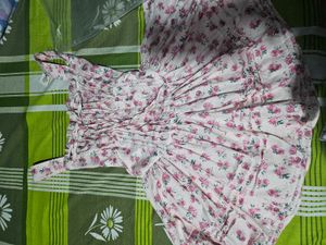 Pink Floral Corset Mini Dress