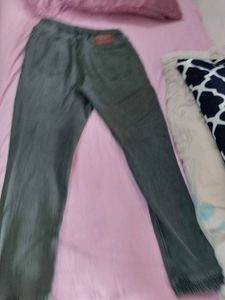 Stylish Grey Denim Joggers