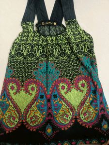 Green Sleeveless Top