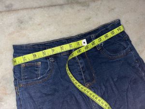 Distressed Blue Jeans