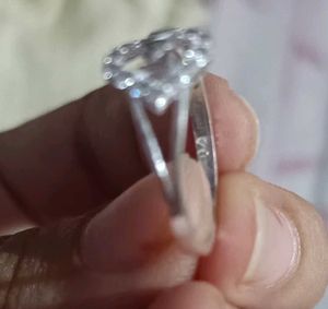 Real Silver Love Ring