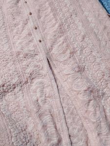 Vintage Pink Embroidered Dress