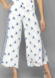 ALLEN SOLLY WOMEN PRINTED FLAIRED TROUSER PARALLEL