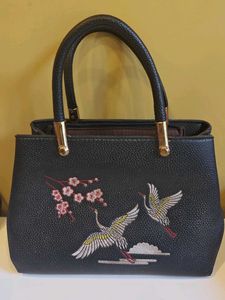 Floral Embroidered Handbag