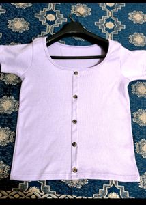 Koreans Stylish Lavender Top