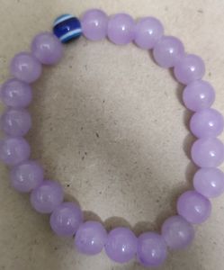 2 Evil Eye Bracelet Combo - Crystal &amp; Purple
