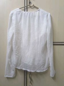 Elegant White Long Sleeve Top