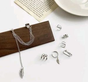 BTS Silver Chain Ear Cuff