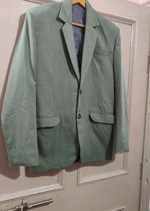 Celery Green Suit Pant With Waistcoat
