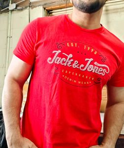 This is a Jack &amp; Jones Casual Tshirt In Red.