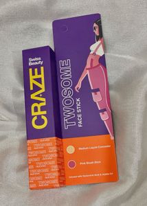 Swiss BeautyCraze Twosome Face Stick 2-In-1 Beauty