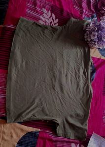 Olive Green Embellished Tee