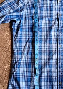 Blue Checked Casual Shirt From Indian Terrain