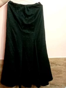 partywear Black long skirt with sequin top