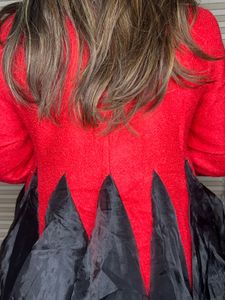 Red &amp; Black Unique Coat