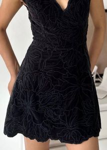 Floral Velvet Dress