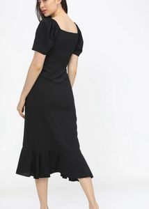 Chic Black Midi Dress