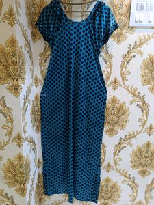 Honeymoon Night Gown - Satin Teal