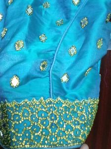 Multicolour Heavy Work Crop Top