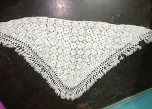 Hand Made Woollen Shawl  Floral Work