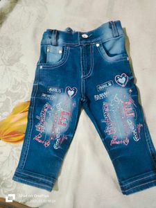 Baby Girls Top And Jeans Set