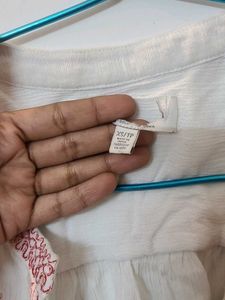 Embroidered White Blouse