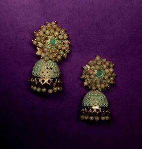 🌸 Meher Mint Jhumkas 🌸