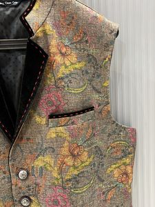 Floral Print Men&#39;s Vest