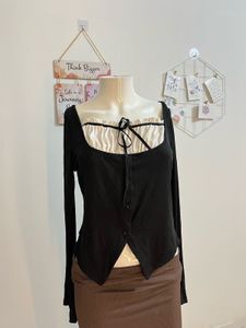 Elegant Black Long Sleeve Top