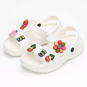 Decorated White Sandals