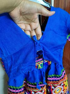 Blue Lehenga For Babies
