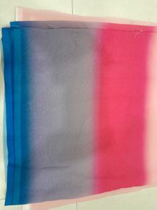 Ombre Scarf - Pink, Red, &amp; Blue (Without Blouse)