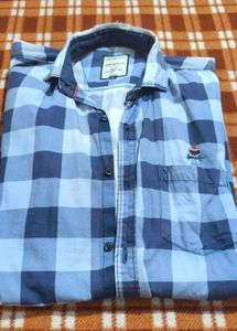 Blue Checkered Casual Shirt
