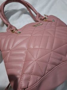 Quilted Pink Handbag