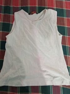 White Sleeveless Top