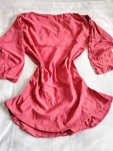 Pink Embroidered Long Sleeve Top 🩷