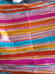 Stripped Chanderi Dupatta