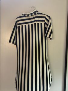 Black And Wite Stripe Dress