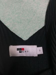 BASIC RIPPED BLACK LONG TANK TOP