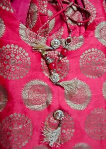 Party Wear Red Kurta
