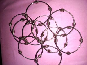 Silver Bangle Set