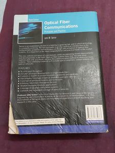 Optical Fiber Communications Principles and Practice 3rd edition John M. Senior Pearson Publications