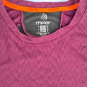 Mauve Patterned Active T-shirt