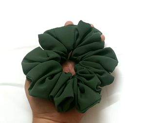 B1G1 Dark Sage Green Fluffy Scrunchie