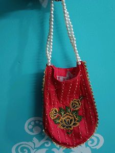 Red Potli Bag For Women