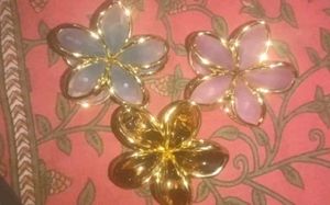 Floral Flower Hair Claw Clips (Set of 3)