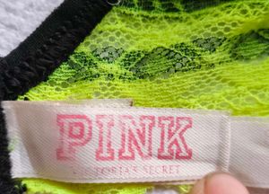 Neon Yellow Lace Wired Bra