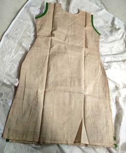 Off White Khadi Cotton Kurtii