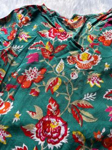 Floral Print Long Sleeve Blouse