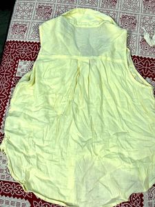 Yellow Sleeveless Top